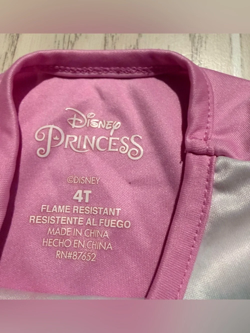 Disney Princess Nightgown Girls 4T Pink Belle Ariel Moana Pajamas - Picture 3 of 6